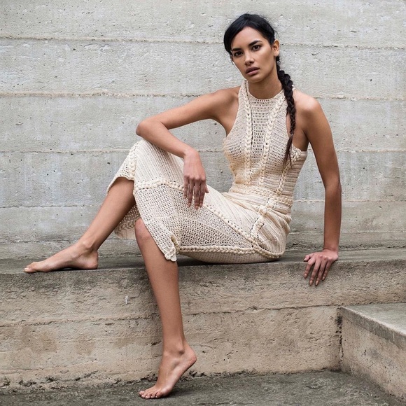 AYNI Palmara knit crochet midi dress - Picture 7 of 8